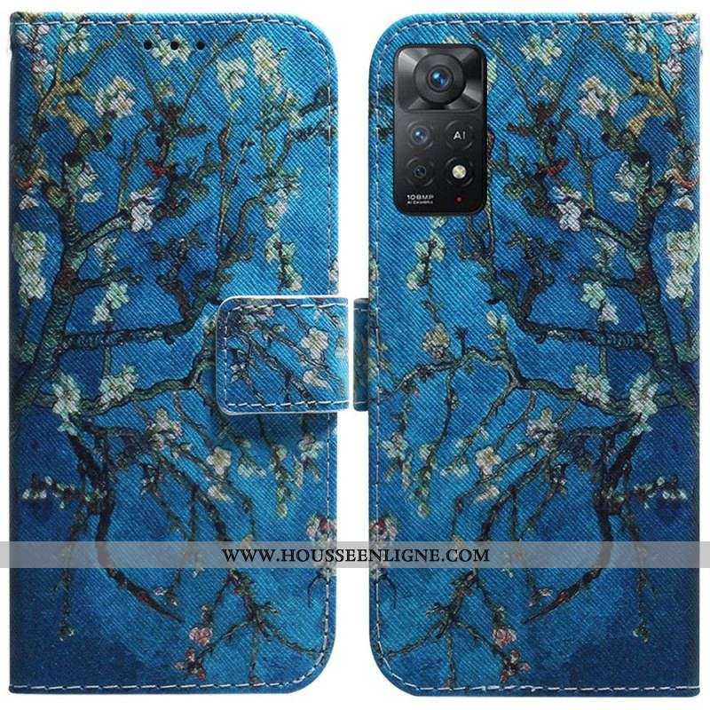 Housse Xiaomi Redmi Note 11 Pro / Note 11 Pro 5G Branche d'Arbre Fleuri