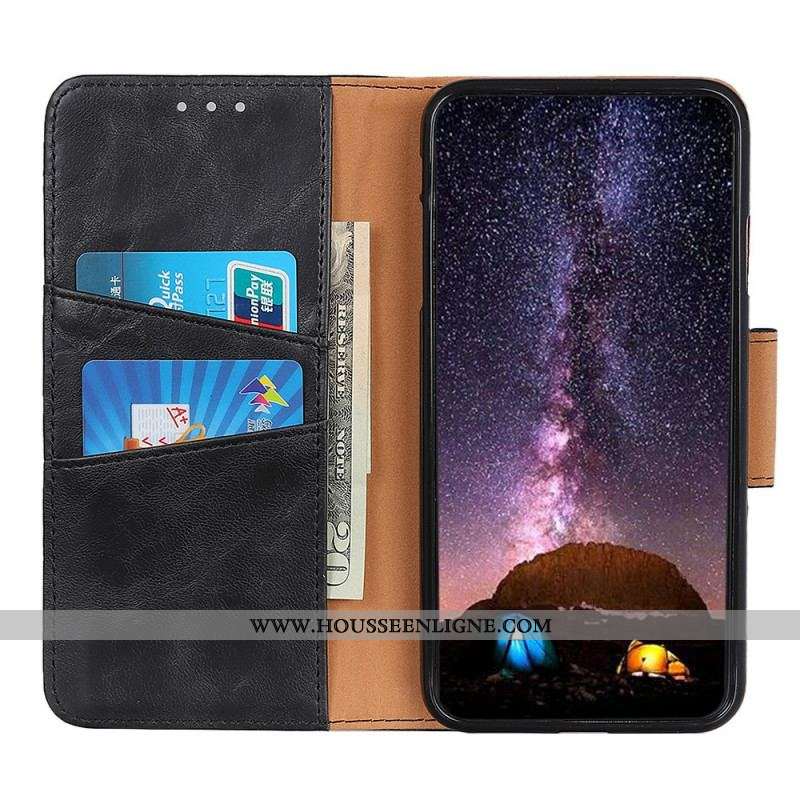 Housse Xiaomi Redmi Note 11 Pro / Note 11 Pro 5G Cuir Fendu Fermoir Réversible