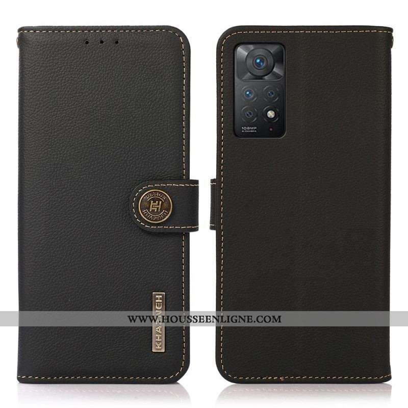 Housse Xiaomi Redmi Note 11 Pro / Note 11 Pro 5G Cuir Véritable KHAZNEH RFID