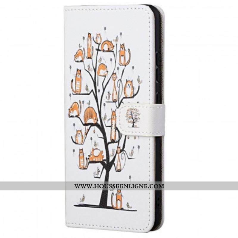 Housse Xiaomi Redmi Note 11 Pro / Note 11 Pro 5G Funky Cats à Lanière