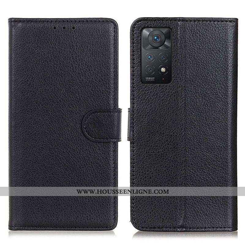 Housse Xiaomi Redmi Note 11 Pro / Note 11 Pro 5G Simili Cuir Litchi Traditionnel