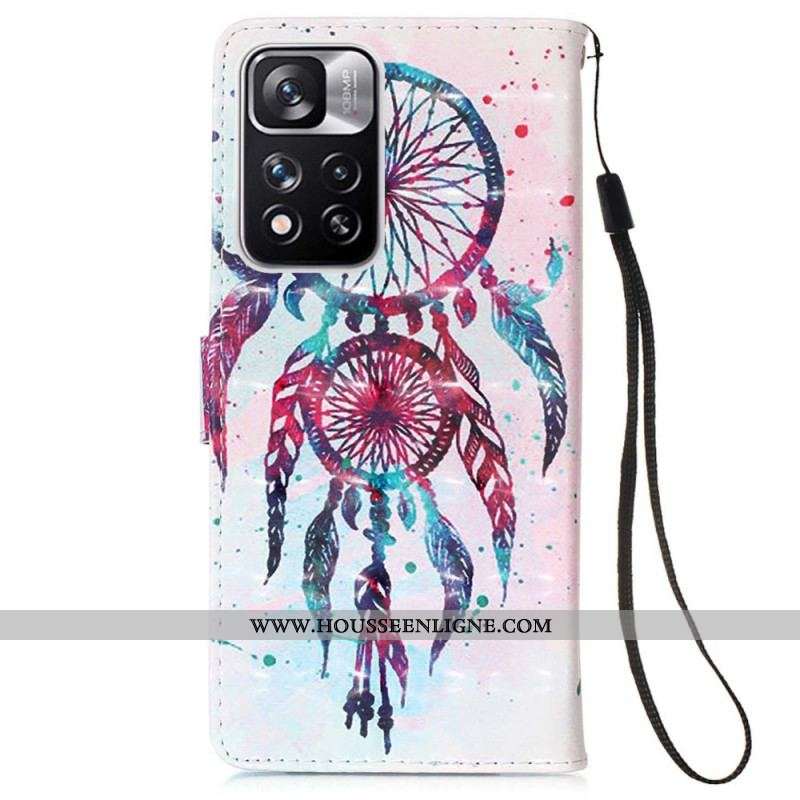 Housse Xiaomi Redmi Note 11 Pro Plus 5G Attrape Rêves Aquarelle