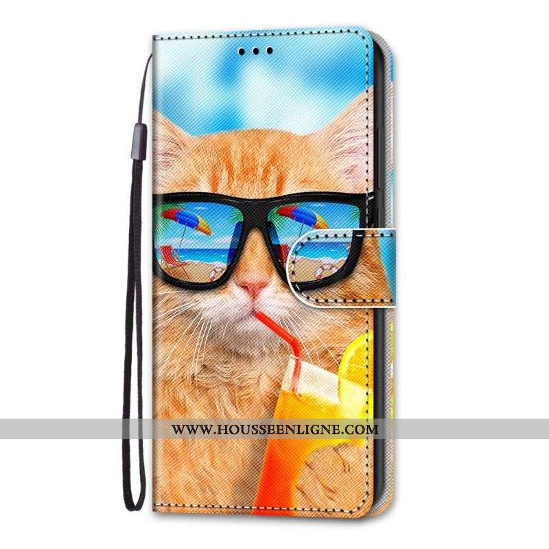 Housse Xiaomi Redmi Note 11 Pro Plus 5G Chat Star à Lanière