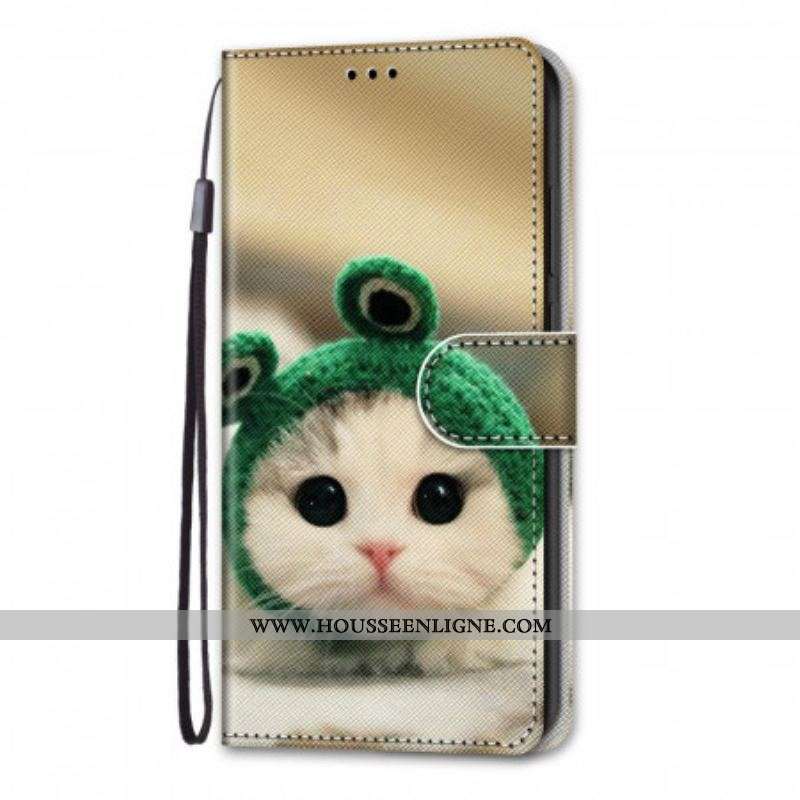 Housse Xiaomi Redmi Note 11 Pro Plus 5G Chaton Fun à Lanière