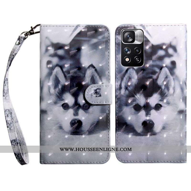 Housse Xiaomi Redmi Note 11 Pro Plus 5G Chien Noir et Blanc