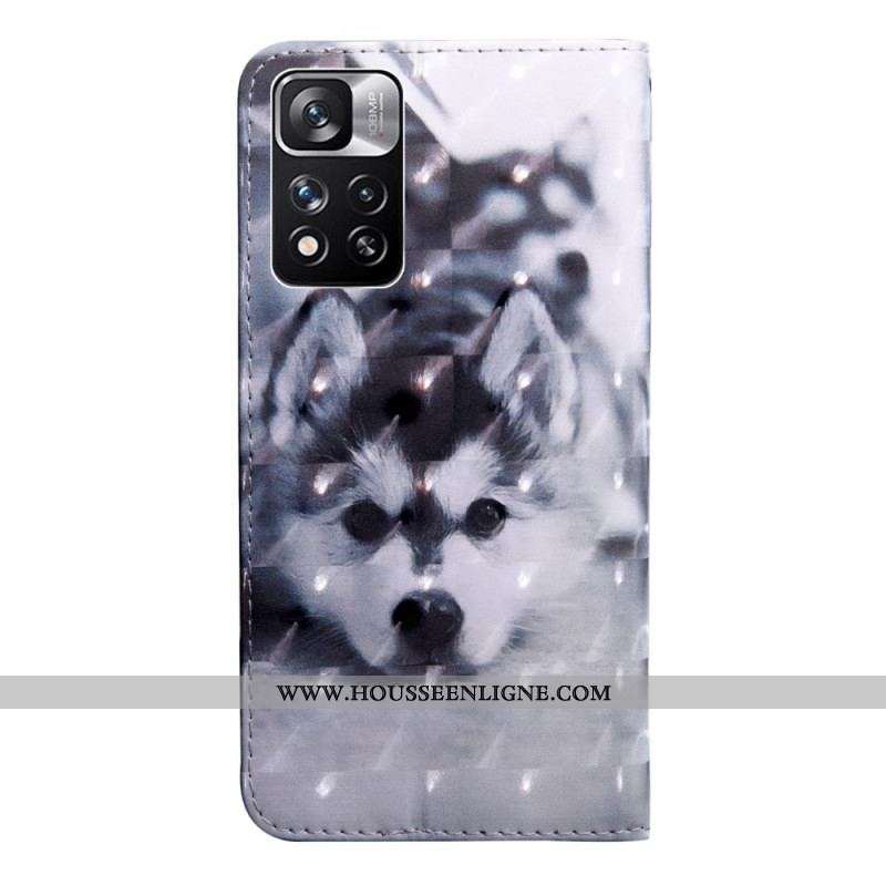 Housse Xiaomi Redmi Note 11 Pro Plus 5G Chien Noir et Blanc