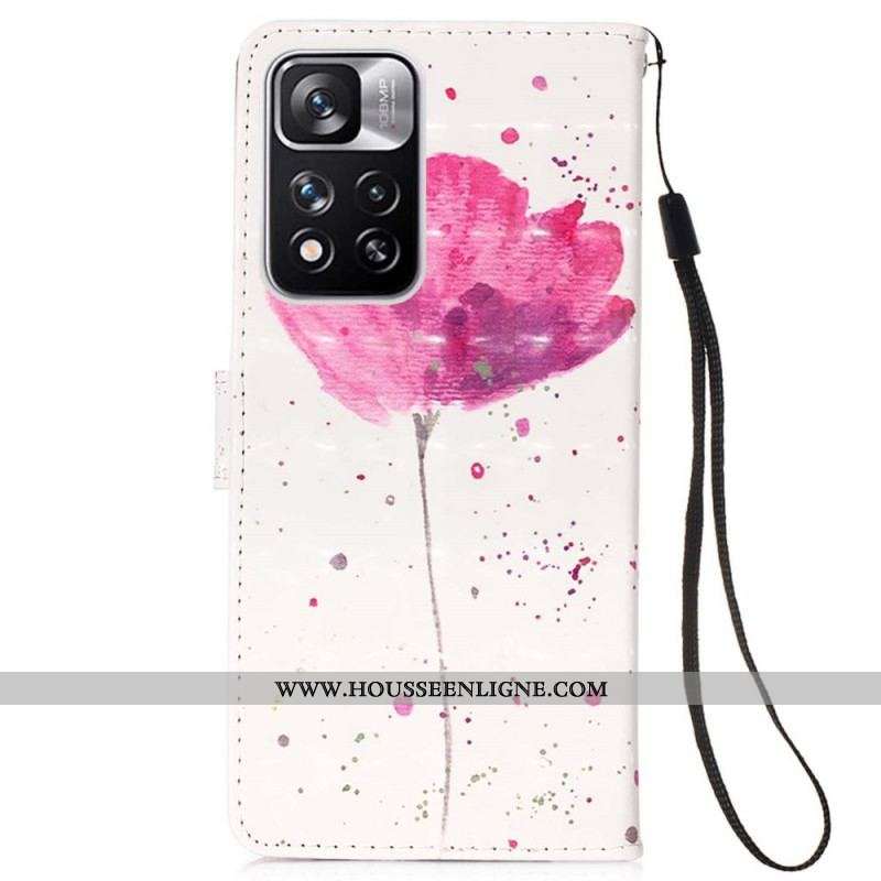 Housse Xiaomi Redmi Note 11 Pro Plus 5G Coquelicot Aquarelle