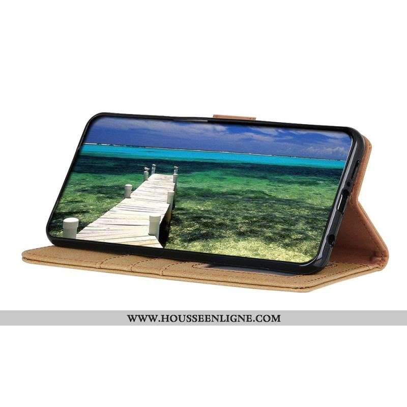 Housse Xiaomi Redmi Note 11 Pro Plus 5G Cuir Fendu Rétro KHAZNEH