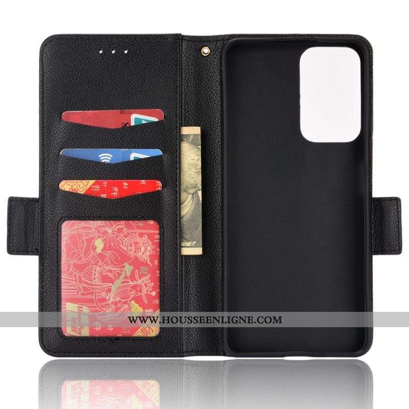Housse Xiaomi Redmi Note 11 Pro Plus 5G Cuir Litchi Double Fermoir