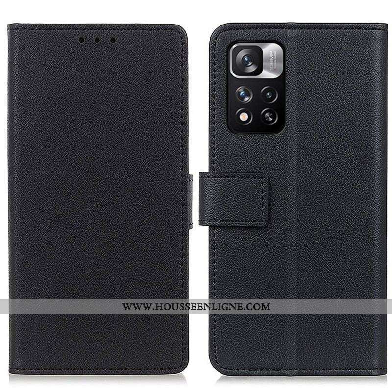 Housse Xiaomi Redmi Note 11 Pro Plus 5G Effet Cuir Classique