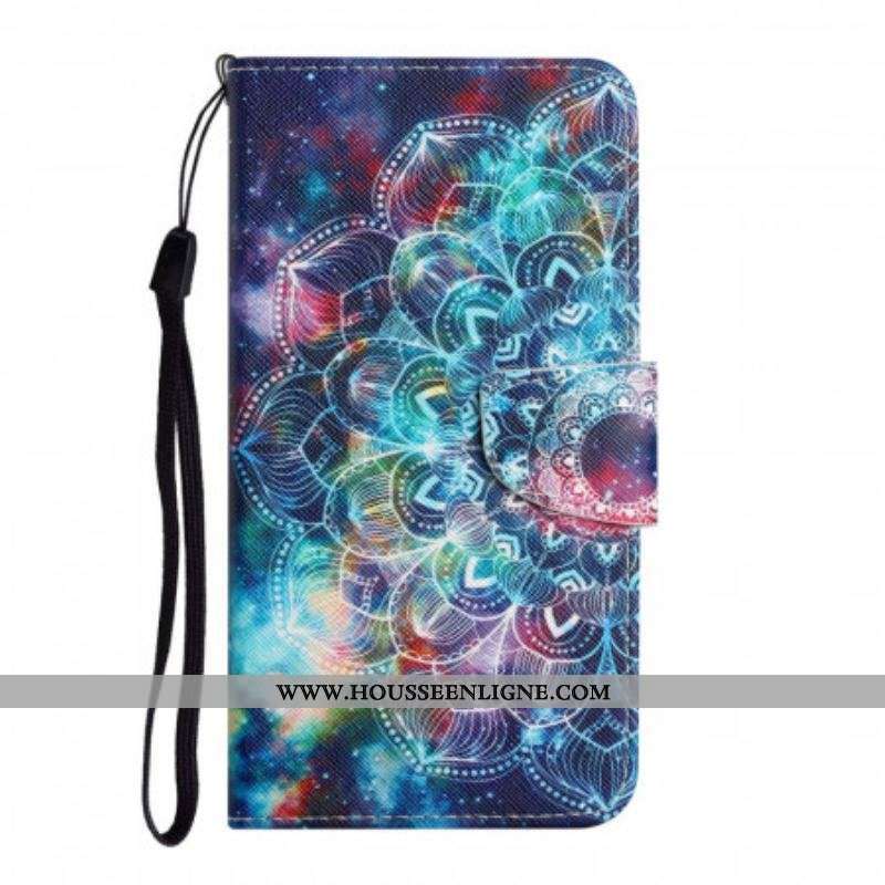 Housse Xiaomi Redmi Note 11 Pro Plus 5G Flashy Mandala à Lanière