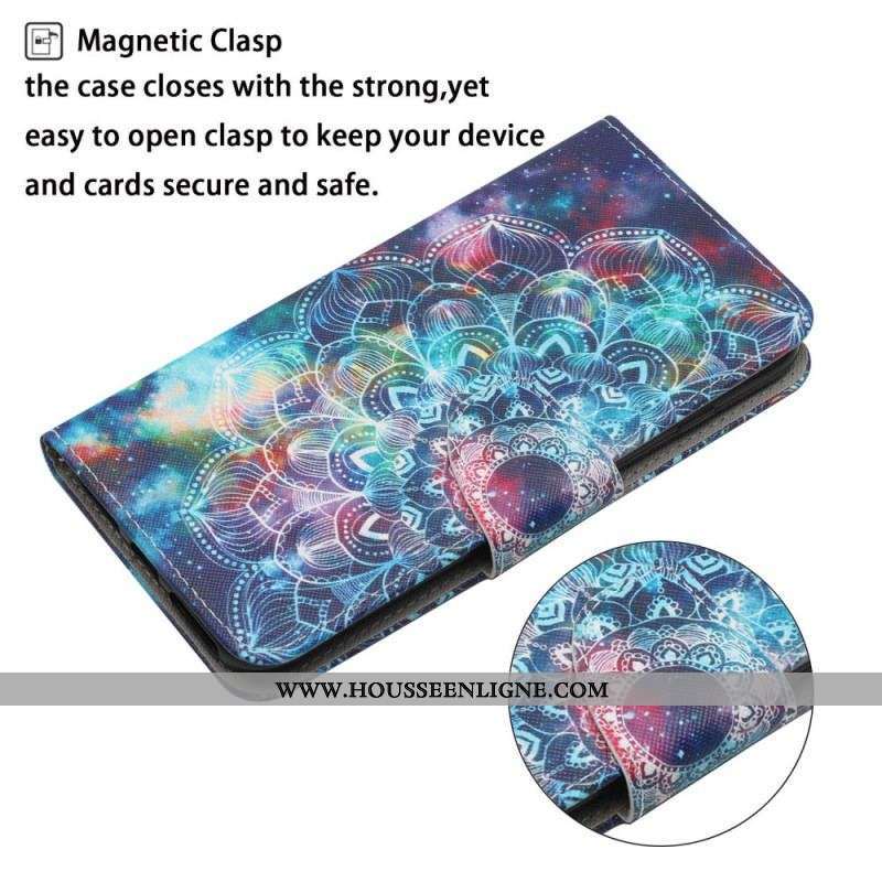 Housse Xiaomi Redmi Note 11 Pro Plus 5G Flashy Mandala à Lanière