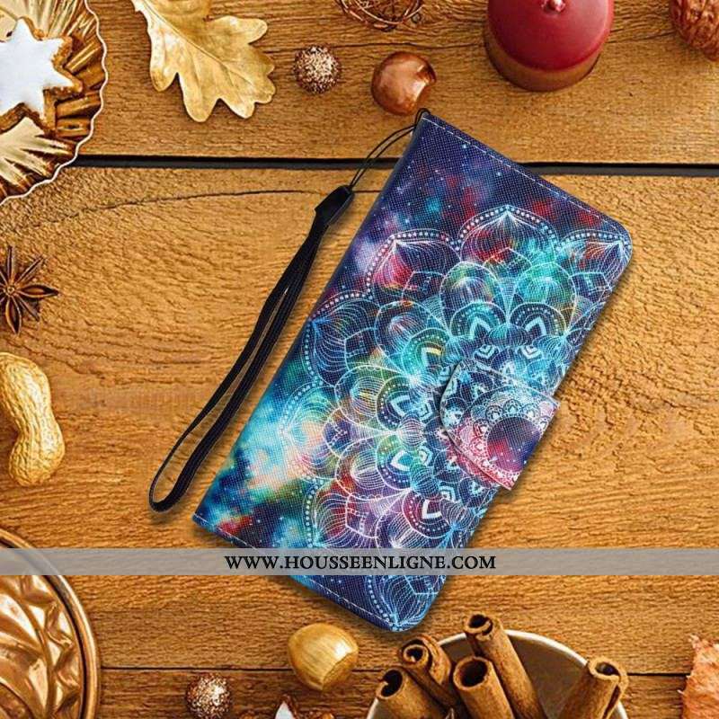 Housse Xiaomi Redmi Note 11 Pro Plus 5G Flashy Mandala à Lanière
