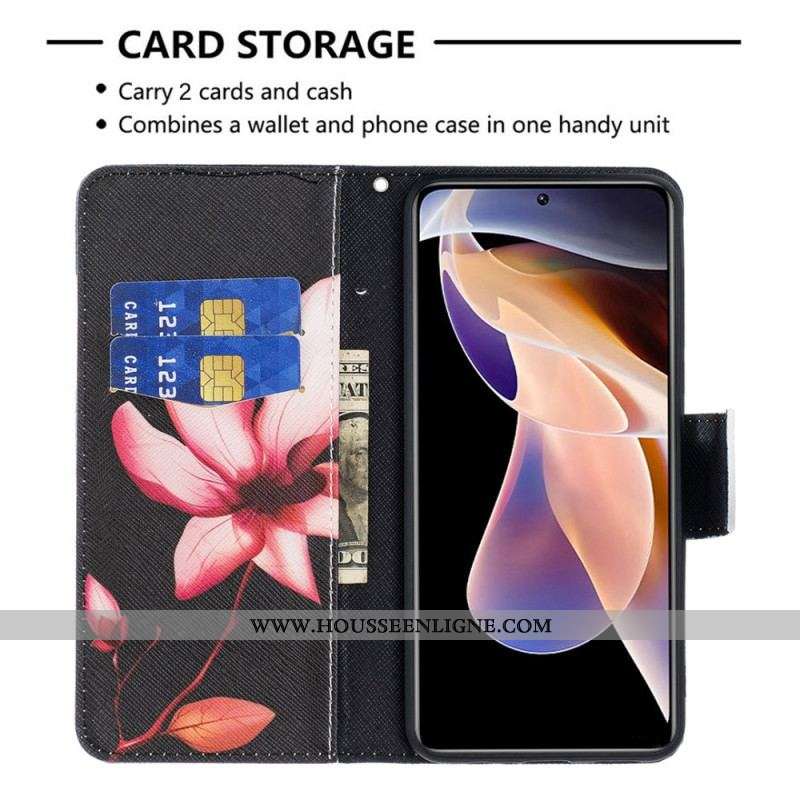 Housse Xiaomi Redmi Note 11 Pro Plus 5G Fleur Rose