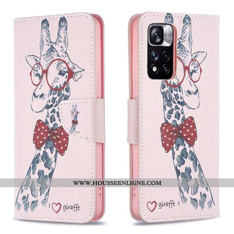 Housse Xiaomi Redmi Note 11 Pro Plus 5G Girafe Intello