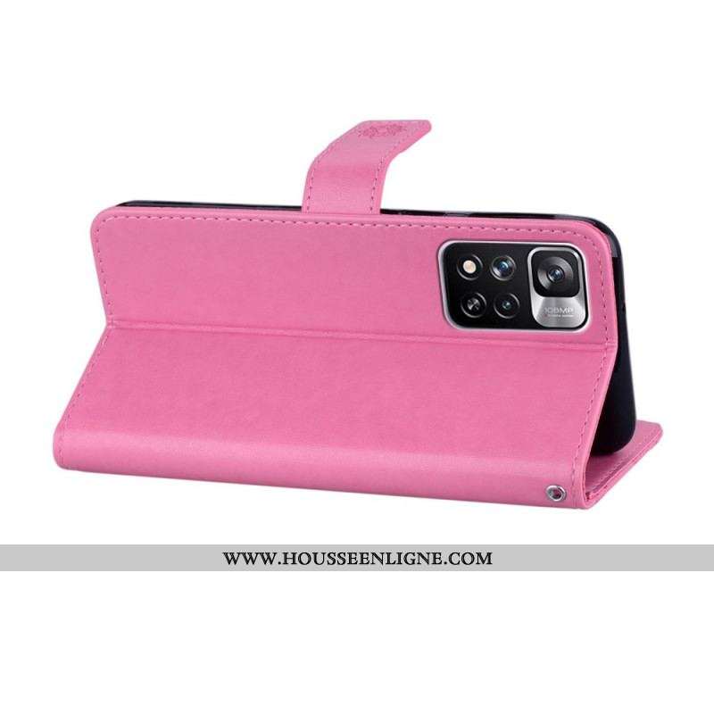 Housse Xiaomi Redmi Note 11 Pro Plus 5G Hibou Mandala et Breloque