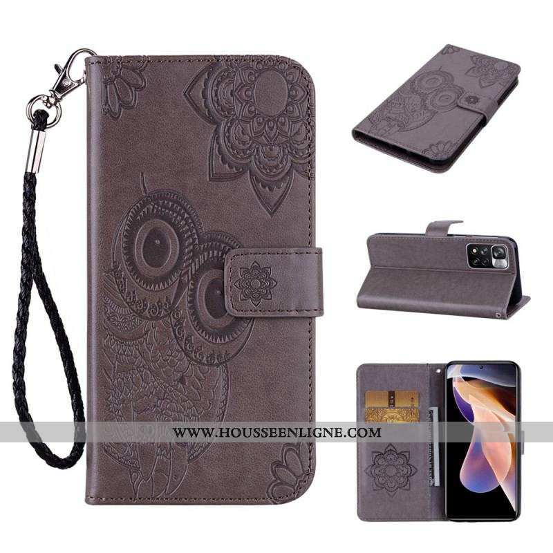 Housse Xiaomi Redmi Note 11 Pro Plus 5G Hibou Mandala