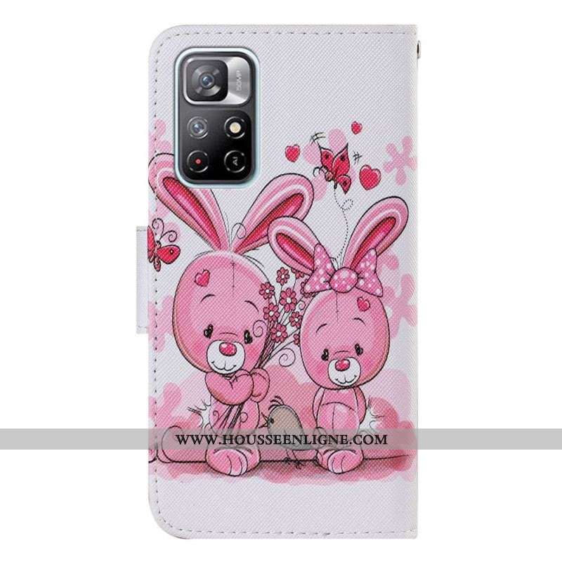Housse Xiaomi Redmi Note 11 Pro Plus 5G Lapins