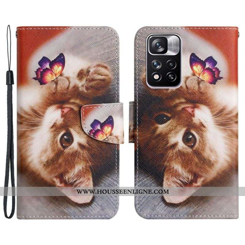 Housse Xiaomi Redmi Note 11 Pro Plus 5G Mon Chaton et Papillon