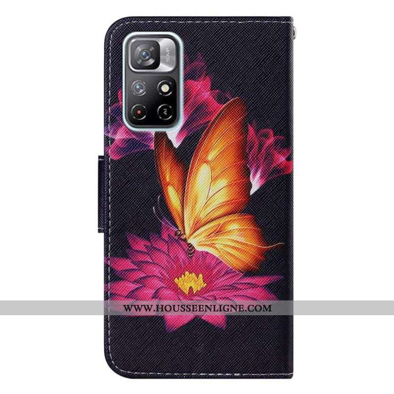 Housse Xiaomi Redmi Note 11 Pro Plus 5G Papillon et Lotus
