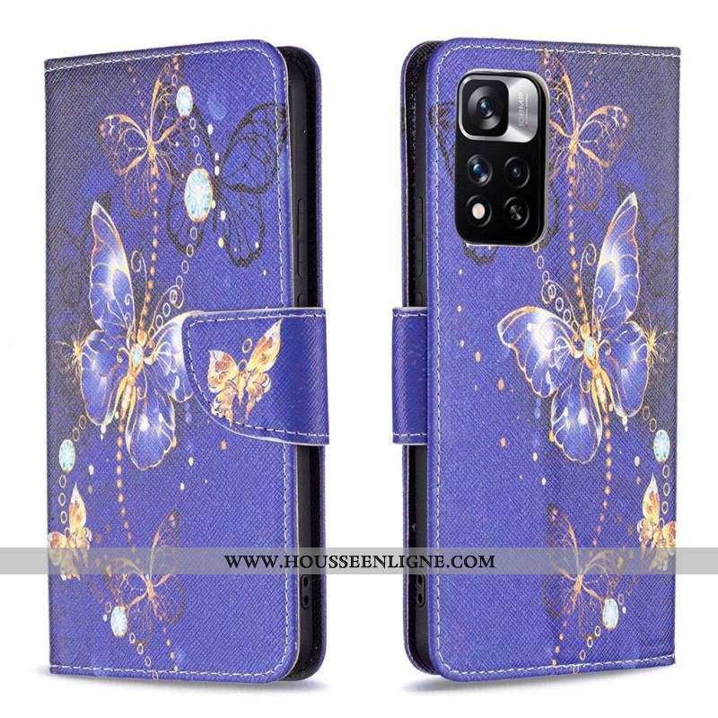 Housse Xiaomi Redmi Note 11 Pro Plus 5G Papillons de Nuit