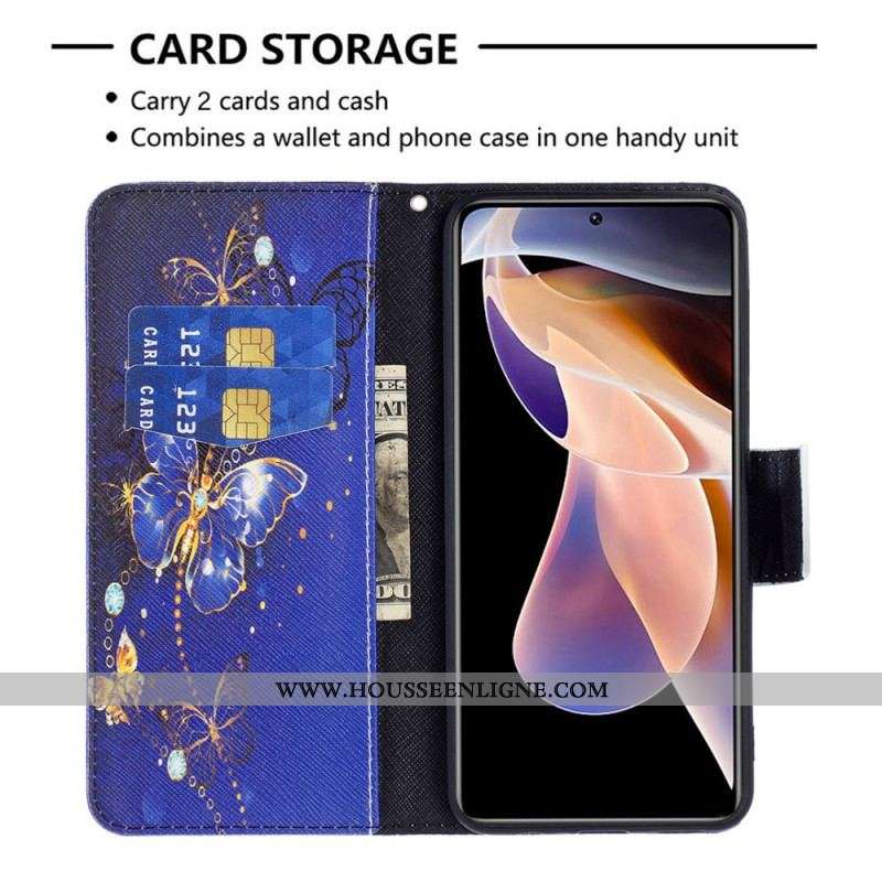 Housse Xiaomi Redmi Note 11 Pro Plus 5G Papillons de Nuit