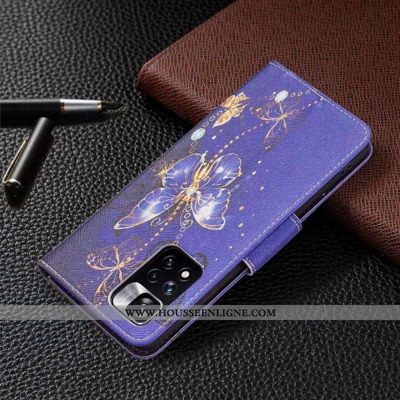 Housse Xiaomi Redmi Note 11 Pro Plus 5G Papillons de Nuit