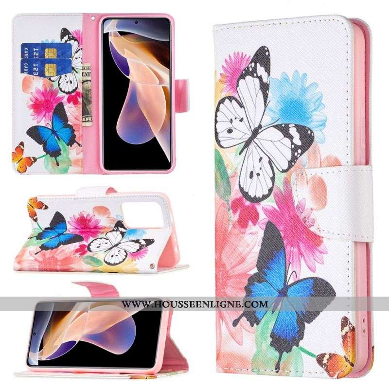 Housse Xiaomi Redmi Note 11 Pro Plus 5G Papillons