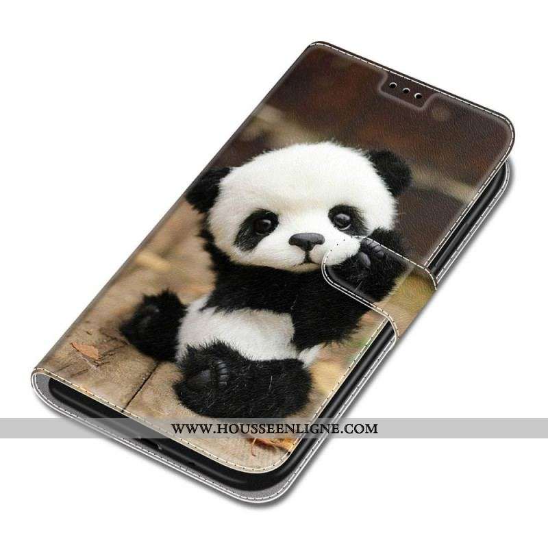 Housse Xiaomi Redmi Note 11 Pro Plus 5G Petit Panda à Lanière