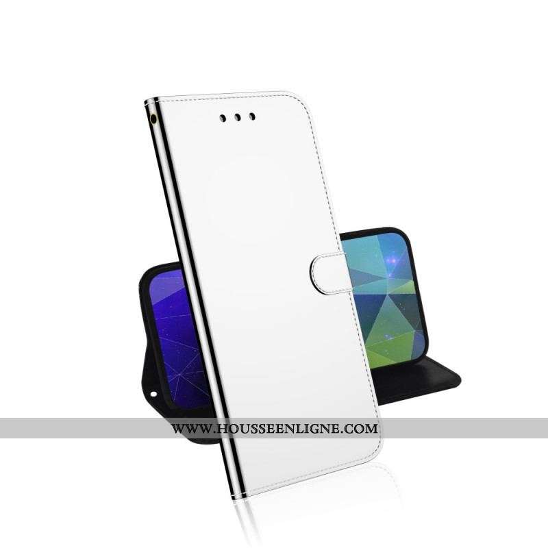 Housse Xiaomi Redmi Note 11 Pro Plus 5G Simili Cuir Couverture Miroir