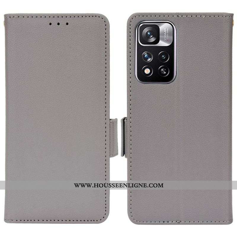 Housse Xiaomi Redmi Note 11 Pro Plus 5G Simili Cuir Litchi Traditionnel