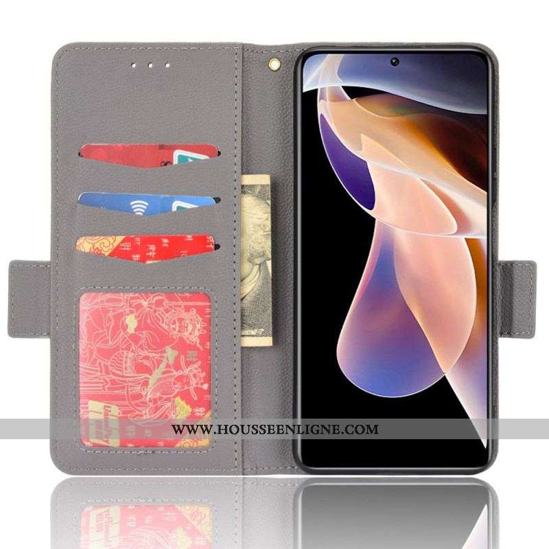 Housse Xiaomi Redmi Note 11 Pro Plus 5G Simili Cuir Litchi Traditionnel