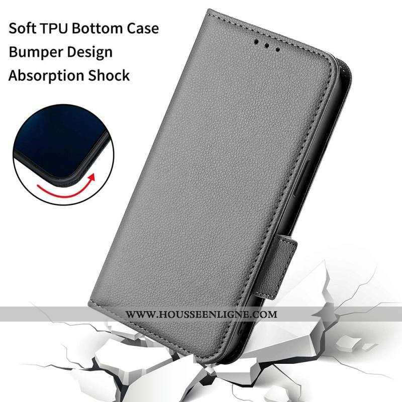 Housse Xiaomi Redmi Note 11 Pro Plus 5G Simili Cuir Litchi Traditionnel