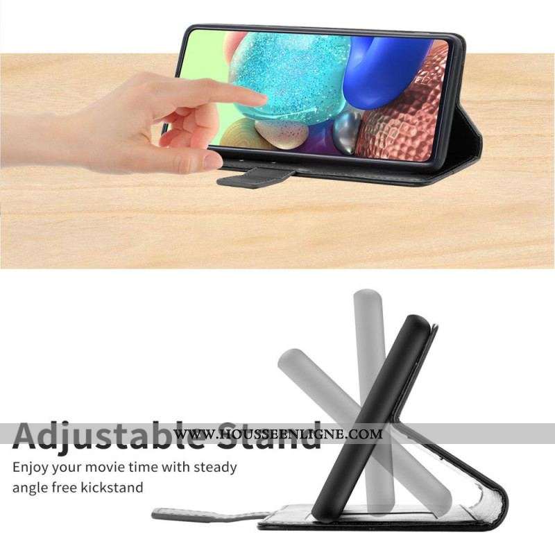 Housse Xiaomi Redmi Note 11 Pro Plus 5G Style Cuir Géométrique à Lanière