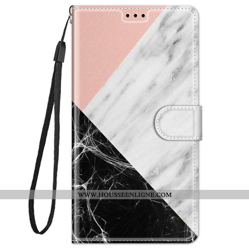 Housse Xiaomi Redmi Note 11 Pro Plus 5G Élégance Marbre à Lanière