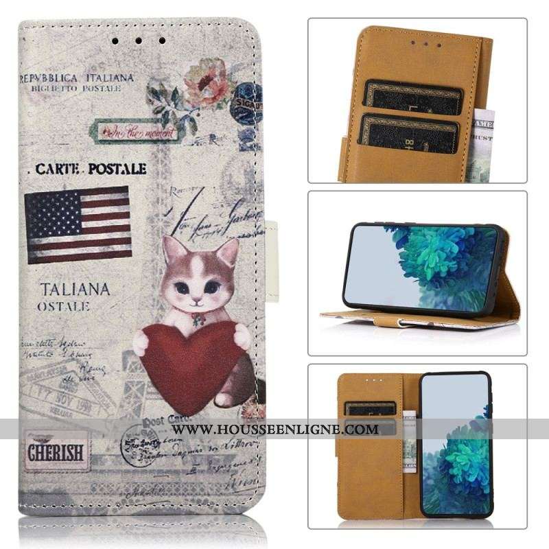 Housse Xiaomi Redmi Note 12 4G Chat Voyageur