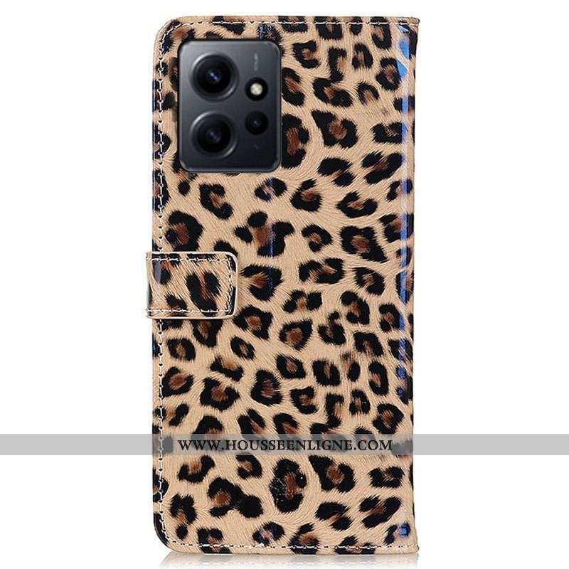 Housse Xiaomi Redmi Note 12 4G Effet Peau de Léopard