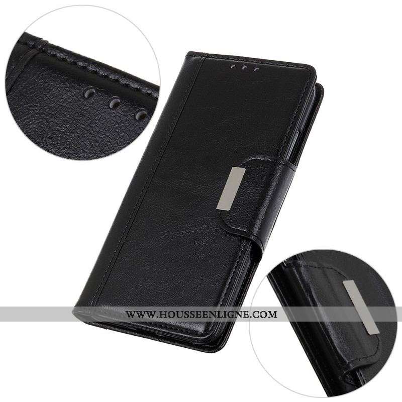 Housse Xiaomi Redmi Note 12 4G Fermoir Argenté