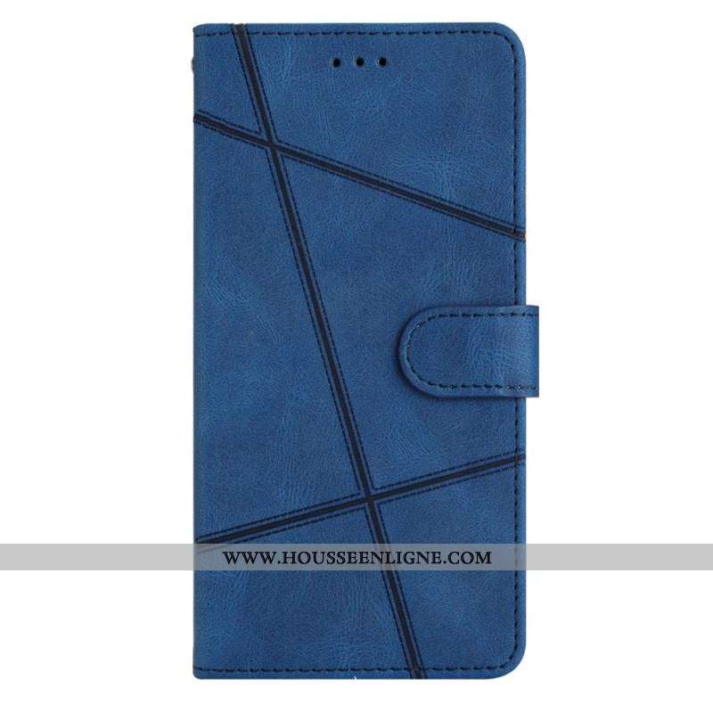 Housse Xiaomi Redmi Note 12 4G Géométrique à Lanière