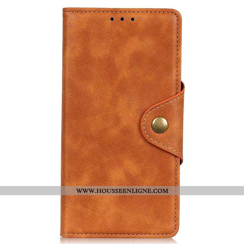 Housse Xiaomi Redmi Note 12 4G Simili Cuir Bouton Magnétique