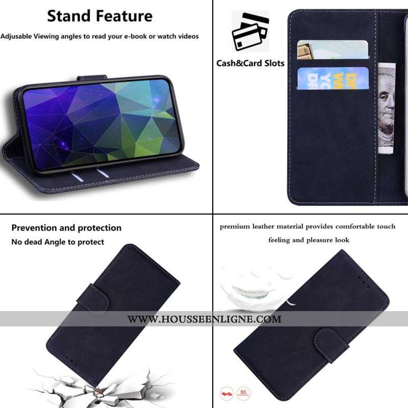 Housse Xiaomi Redmi Note 12 4G Simili Cuir Uni