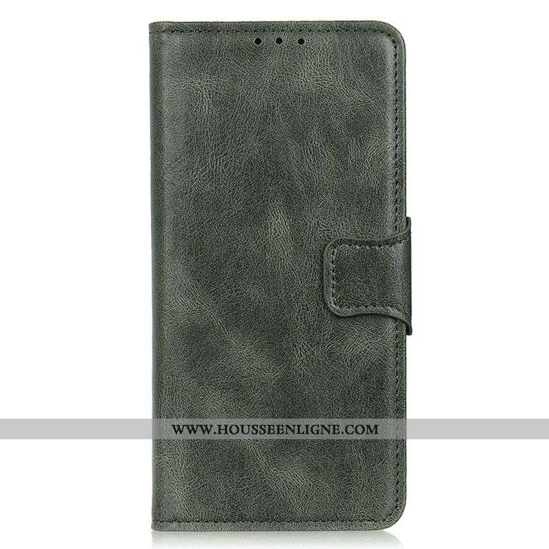 Housse Xiaomi Redmi Note 12 4G Style Cuir Fermoir Réversible
