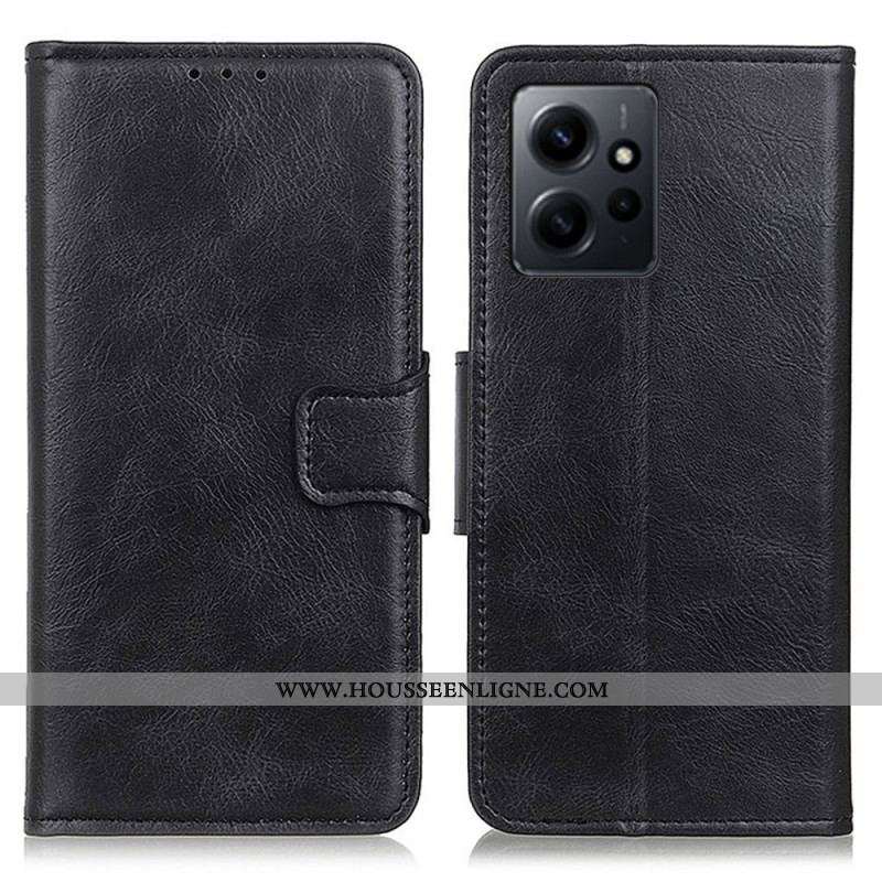Housse Xiaomi Redmi Note 12 4G Style Cuir Fermoir Réversible