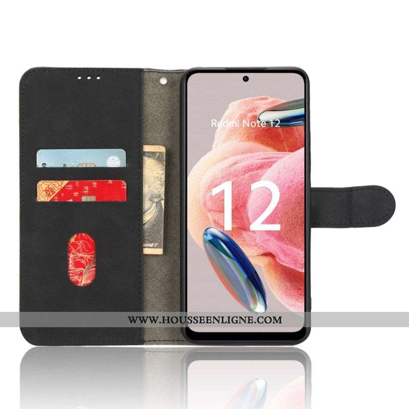 Housse Xiaomi Redmi Note 12 4G Style Cuir Uni