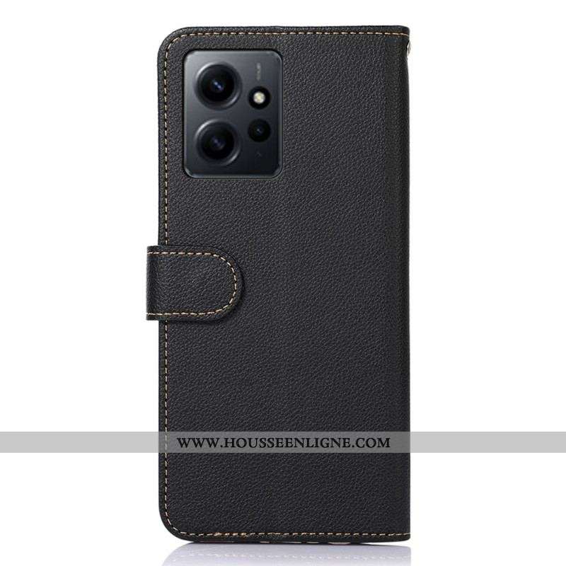 Housse Xiaomi Redmi Note 12 4G Style Litchi RFID KHAZNEH