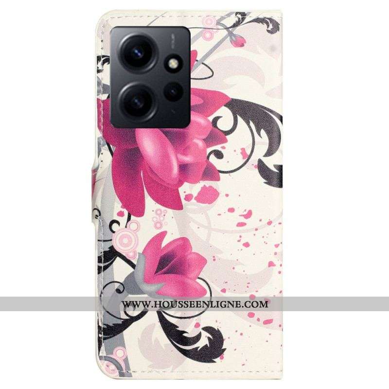 Housse Xiaomi Redmi Note 12 4G Tropical Flowers