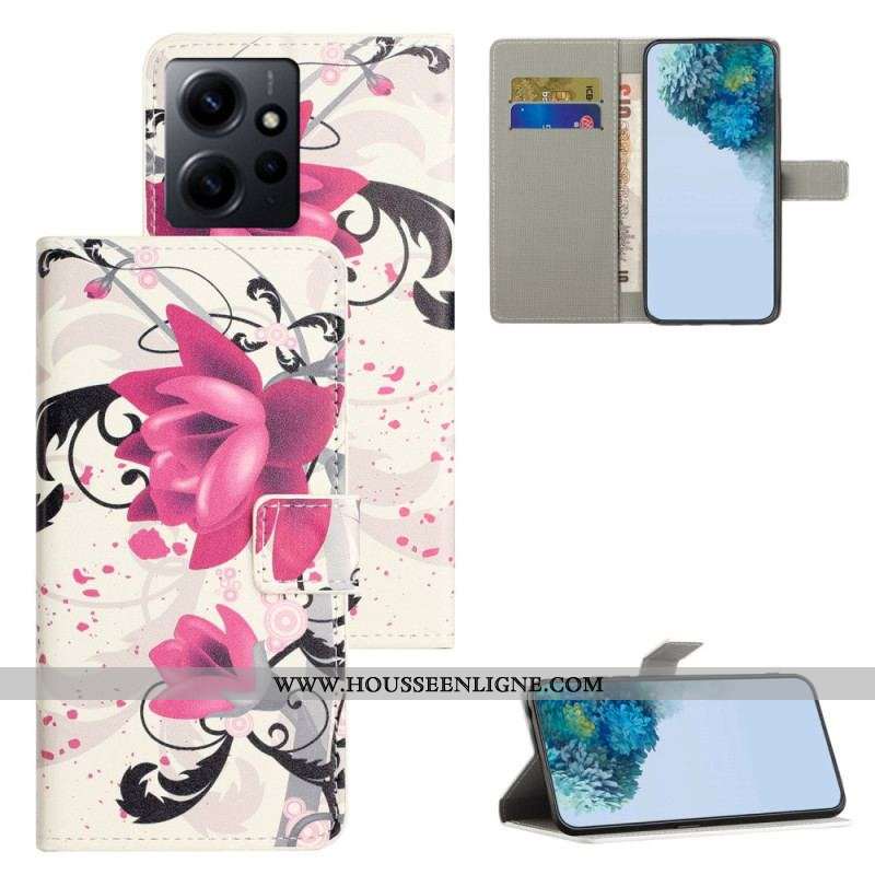 Housse Xiaomi Redmi Note 12 4G Tropical Flowers