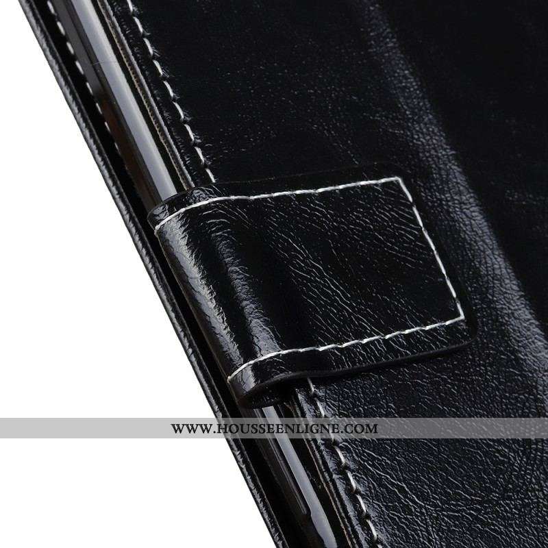 Housse Xiaomi Redmi Note 12 4G Vernie avec Coutures Apparentes