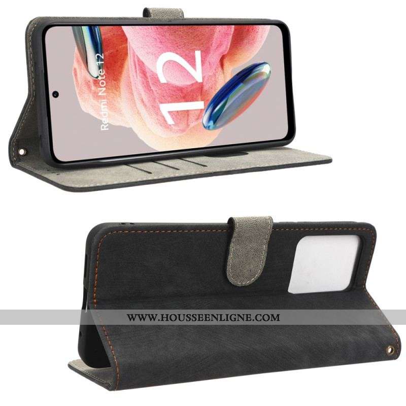 Housse Xiaomi Redmi Note 12 4G Vintage Coutures Apparentes