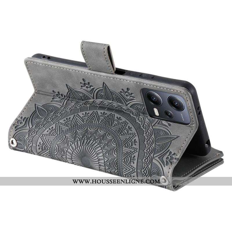 Housse Xiaomi Redmi Note 12 4G avec Porte-Monnaie Mandala